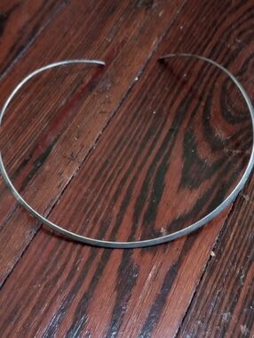 Minimalist Vtg Sterling Silver Choker Necklace